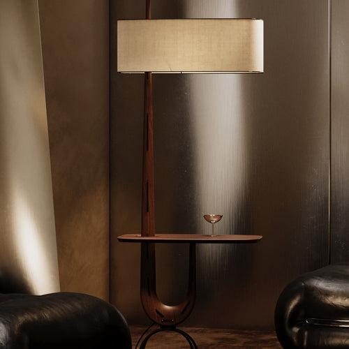 The Walnut Shelf Lamp