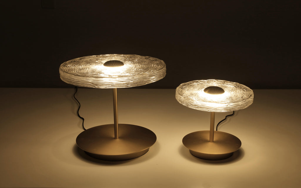The Woven Disc Lamp