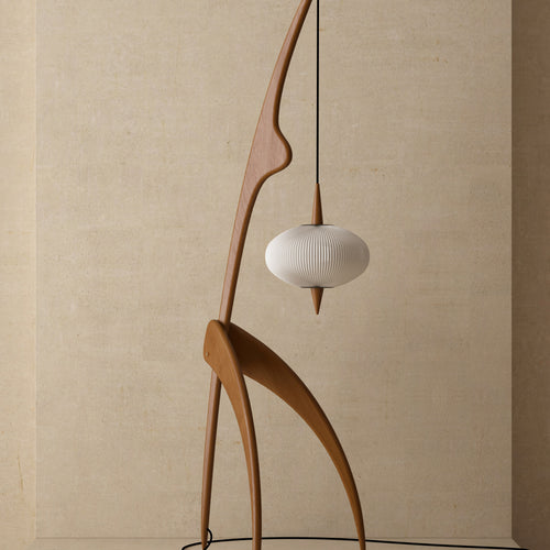 The Woven Crane Lamp