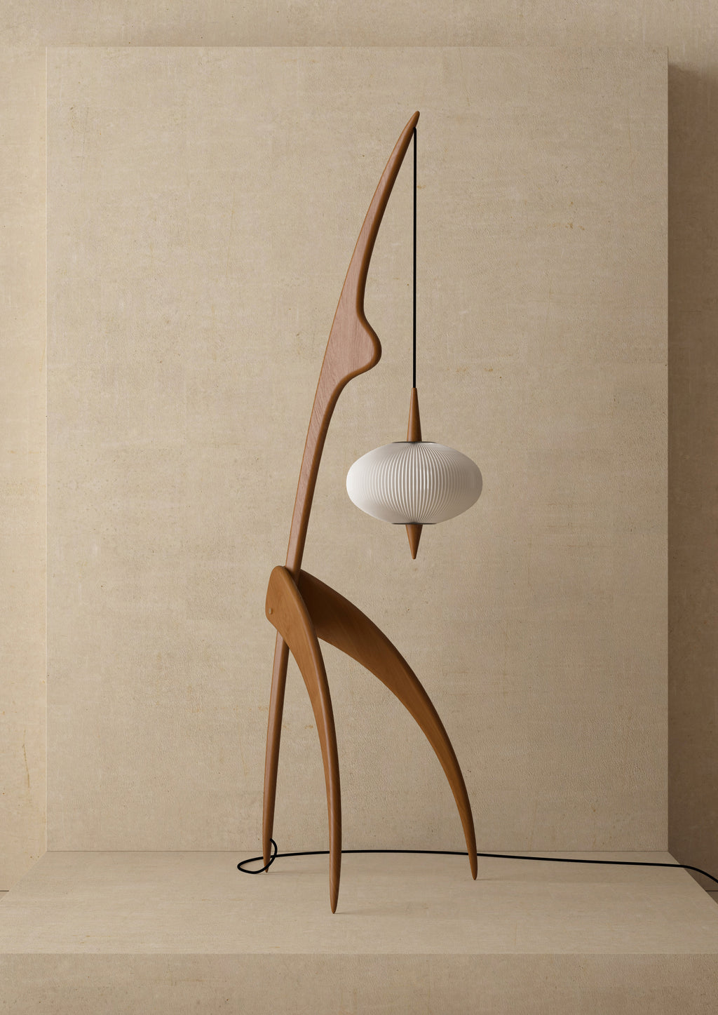 The Woven Crane Lamp