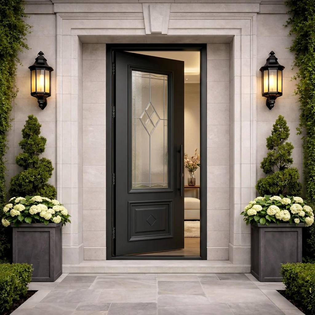 Arch Panel with Oval Detail