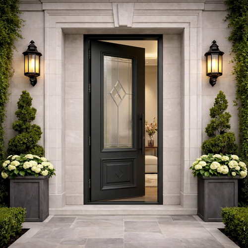 Arch Panel with Oval Detail