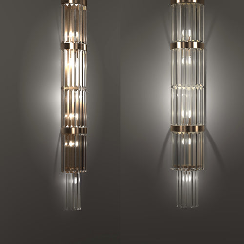 The Crystal Column Sconce
