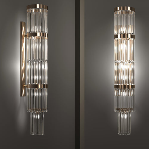The Crystal Column Sconce
