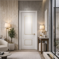 Panel Outline Trim on White Door