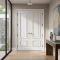 Triple Panelled Double Doors - Solid Painted