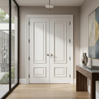 Triple Panelled Double Doors - Solid Painted