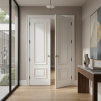 Triple Panelled Double Doors - Solid Painted