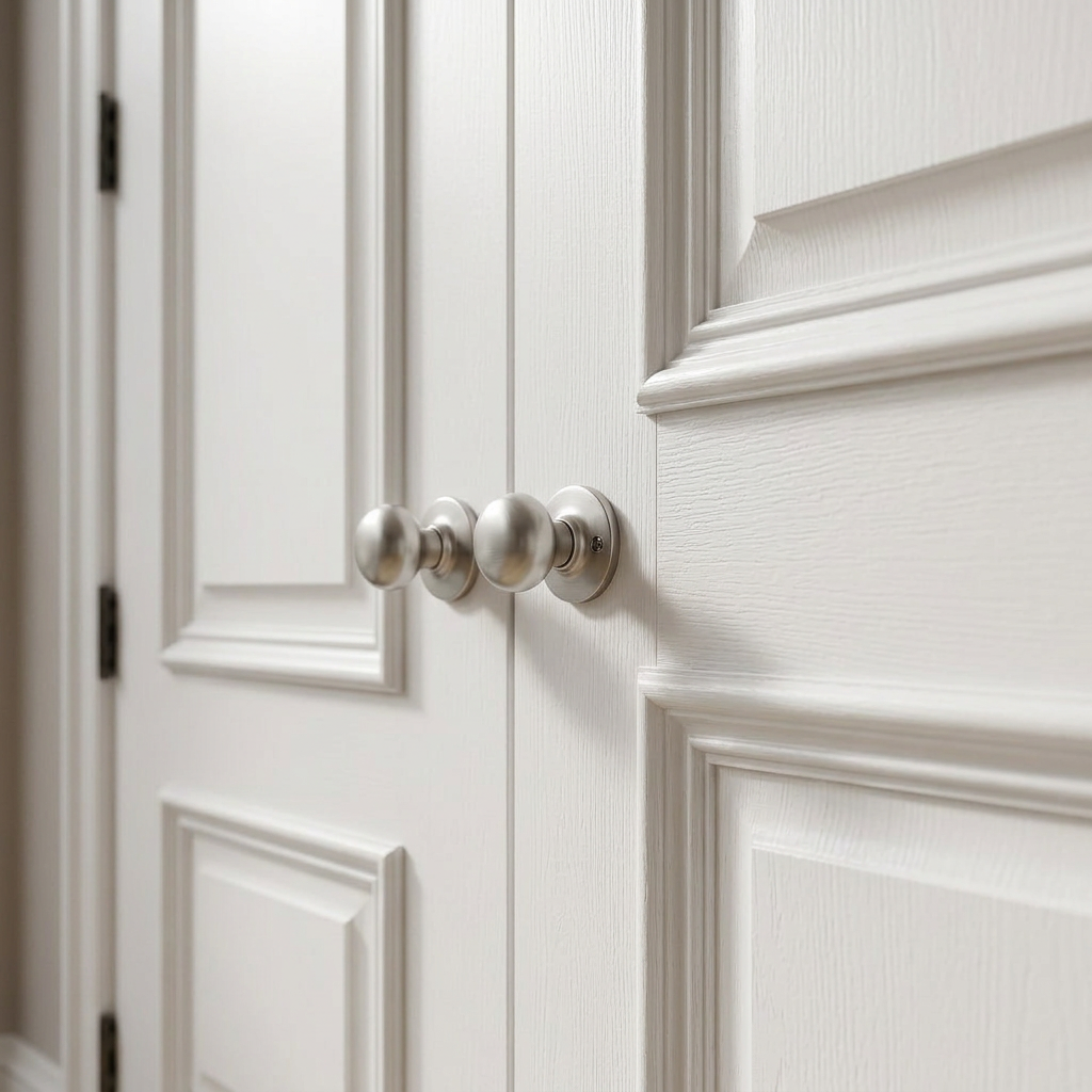 Triple Panelled Double Doors - Solid Painted