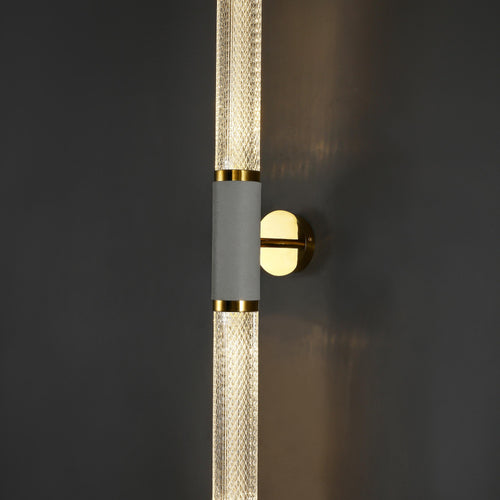 The Crystal Column Sconce