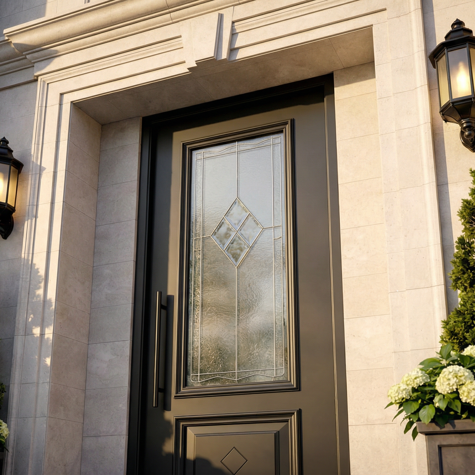 Arch Panel with Oval Detail