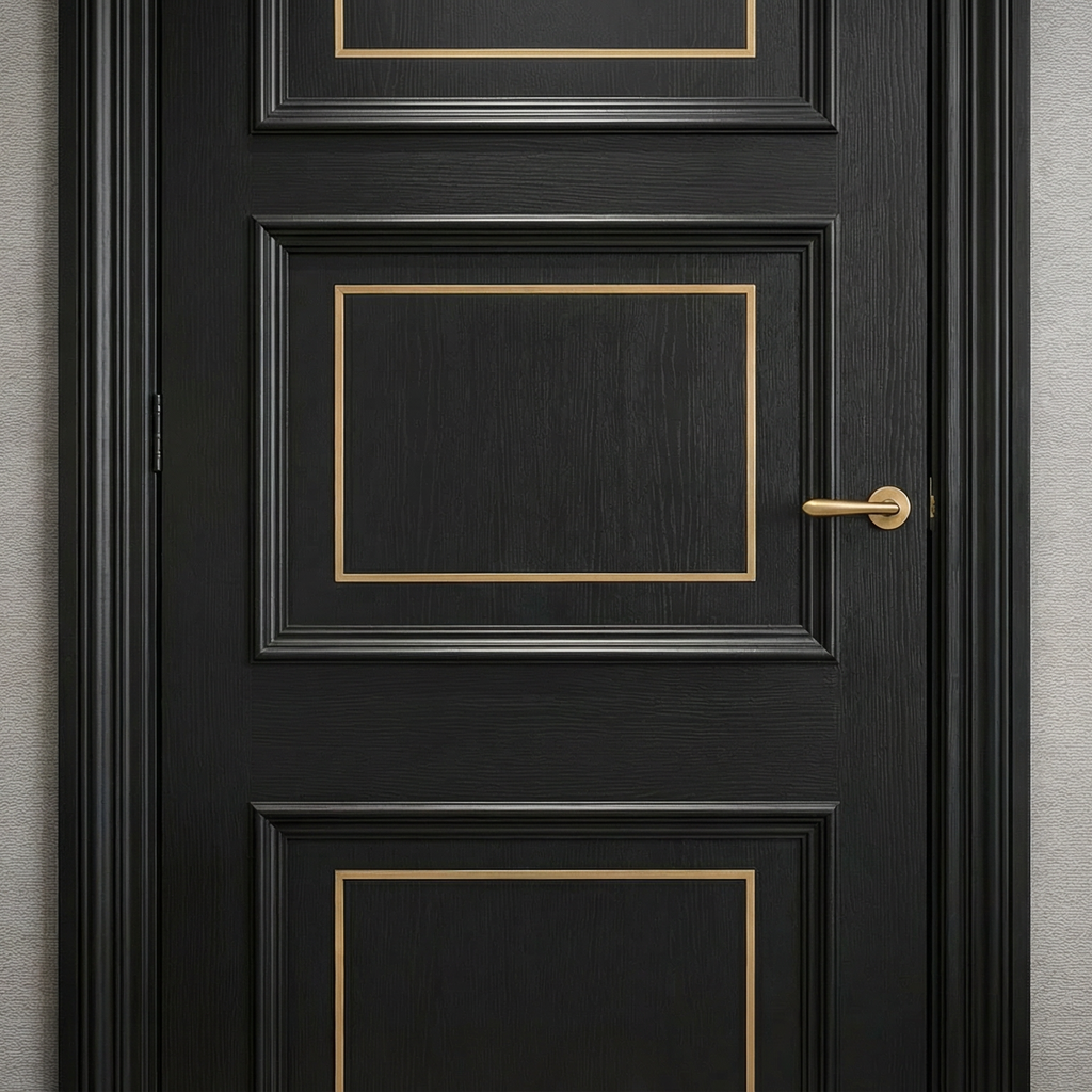 Classic Trim with Gold Inlay - Three-Panel