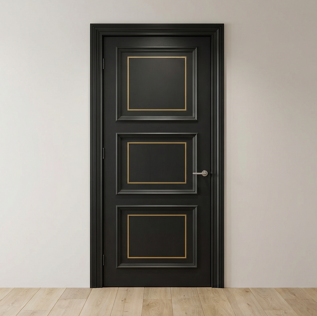 Classic Trim with Gold Inlay - Three-Panel