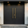 Ebony Double with Brass Round-Bar Pulls