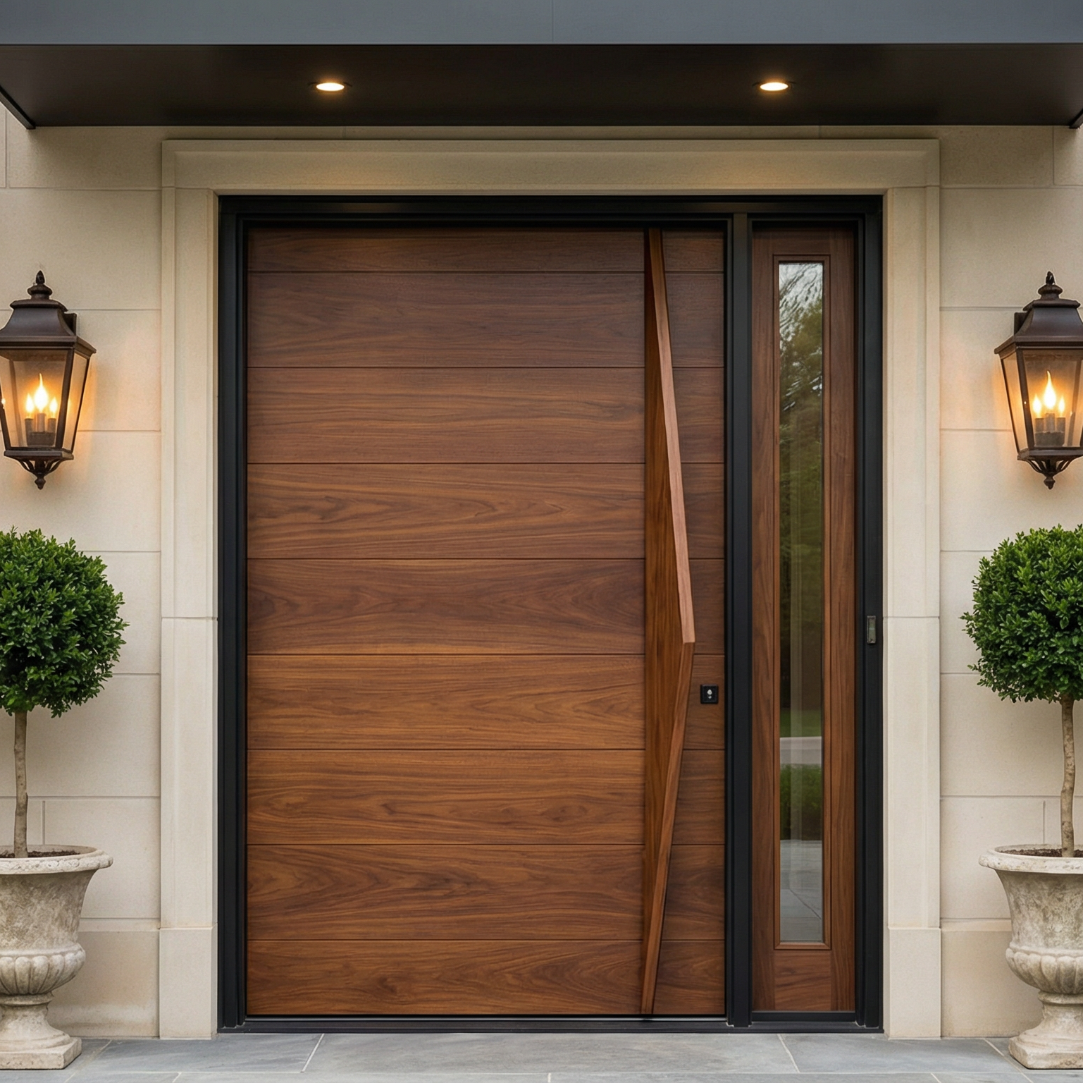 Walnut Pivot with Sidelight