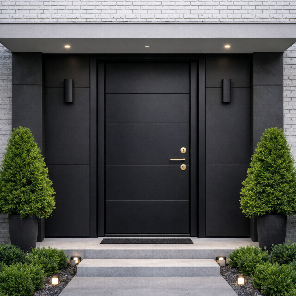 Matte Black X-Geometry with Full Glazed Portal
