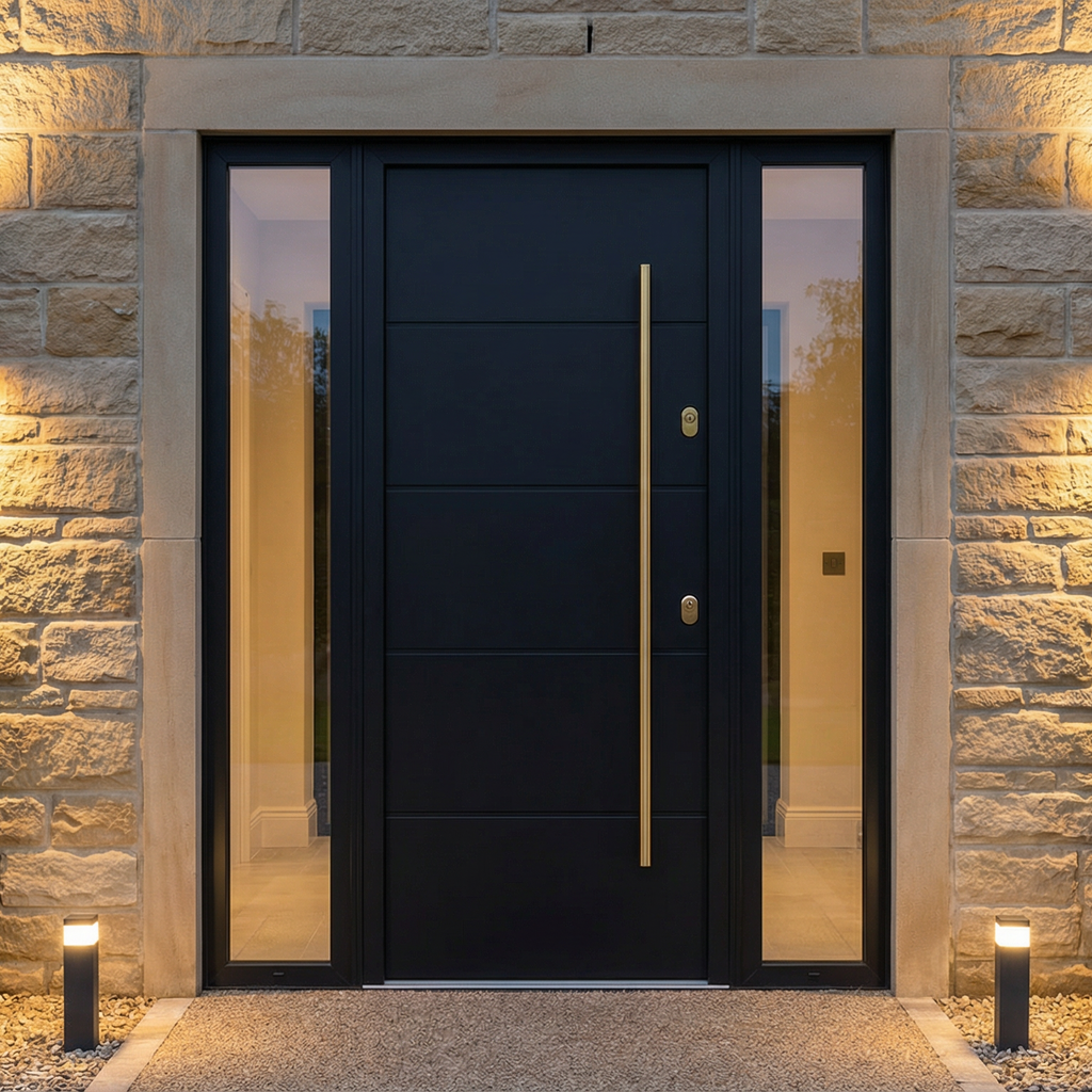 Matte Black X-Geometry with Full Glazed Portal