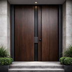 Dark Walnut Double with Steel Reveal