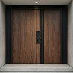 Dark Walnut Double with Steel Reveal