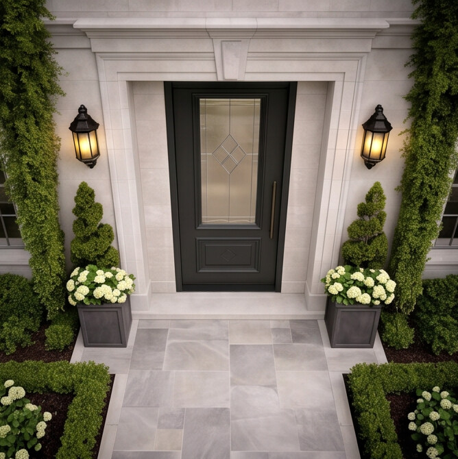 Arch Panel with Oval Detail