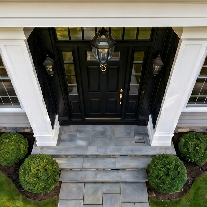 Georgian Six-Panel with Sidelights & Transom