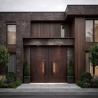 Walnut 3D Block Relief Double