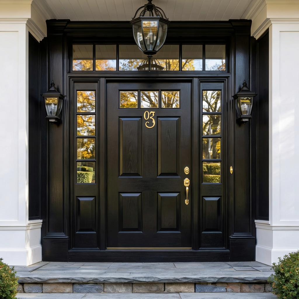 Georgian Six-Panel with Sidelights & Transom