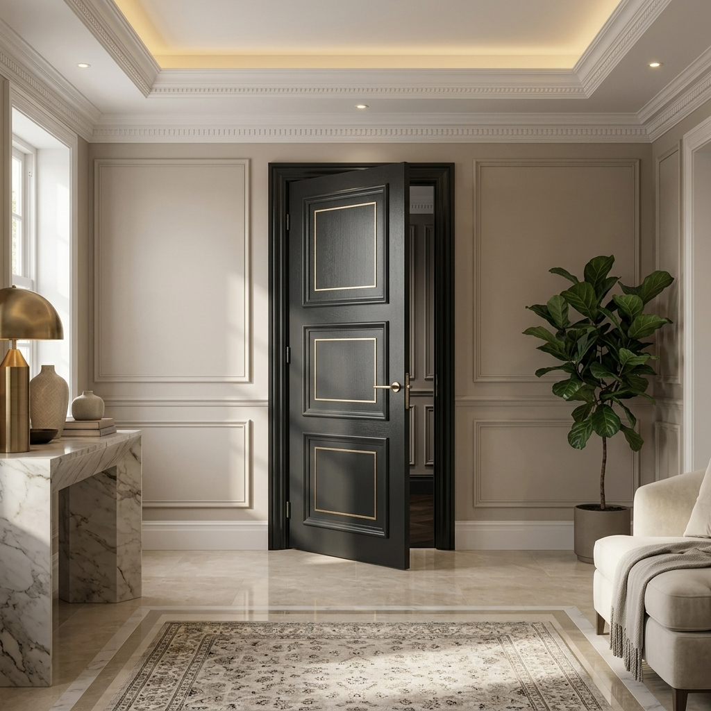 Classic Trim with Gold Inlay - Three-Panel