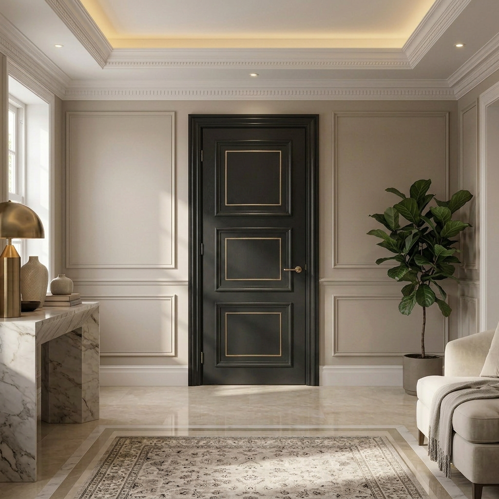 Classic Trim with Gold Inlay - Three-Panel
