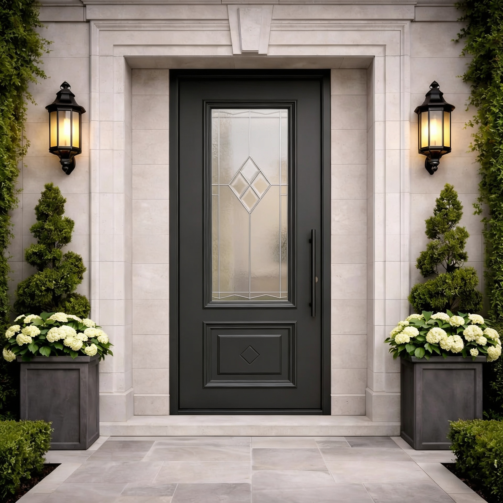 Arch Panel with Oval Detail
