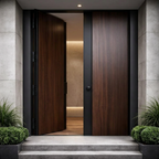 Dark Walnut Double with Steel Reveal