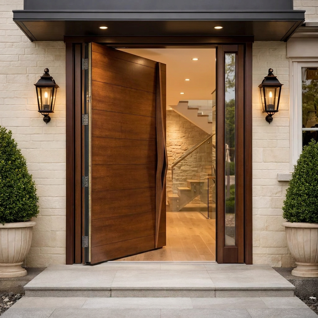 Walnut Pivot with Sidelight