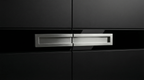 Matte Black Panel Double with Glass Insets & Full Glazed Portal