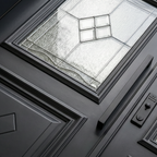 Charcoal Diamond Leaded Double with Lower Panel Detail