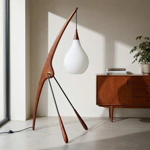 The Woven Tripod Lamp