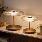 The Woven Disc Lamp